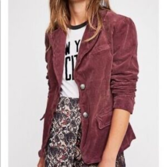 Free People Byron Corduroy Blazer NWOT - Picture 10 of 10